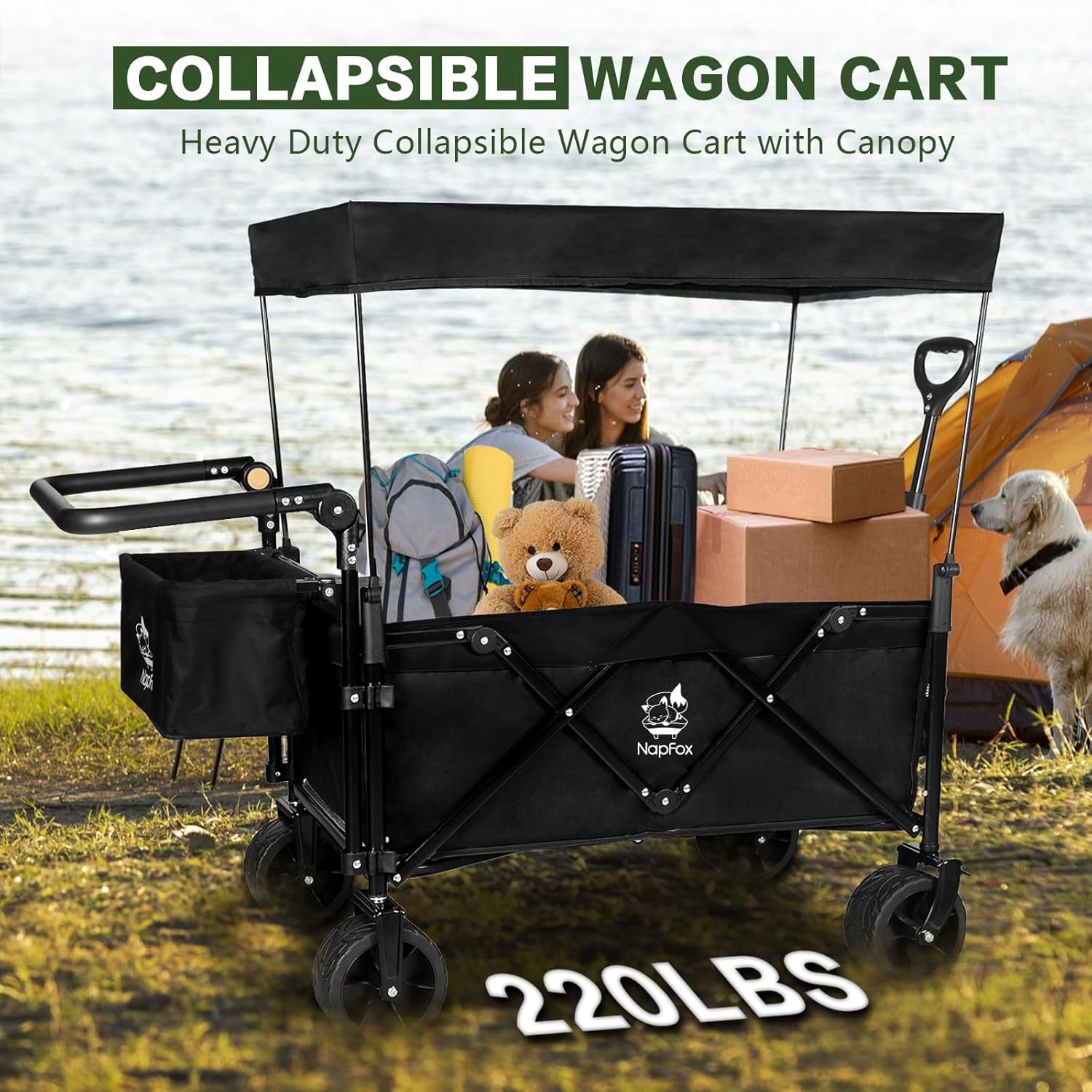 Foldable heavy duty truck, foldable cart with removable canopy ...
