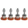 thumbnail image 1 of Foldable stainless steel cutting machine foot pads non-slip pvc foldable support, 1 of 12