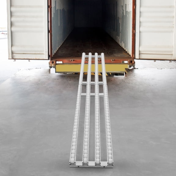 Foldable unloading conveyor Rail Ramp Stainless Steel Conveyor Rail 78.7*11.8in