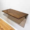 thumbnail image 1 of Foldaway Wall Mounted Table, Butcher Block Wood Murphy Desk Table, Laundry Room, Office, 1 of 6
