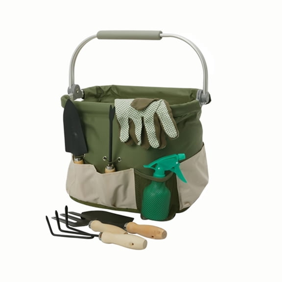 Foldaway aluminum framed garden tools carry bag