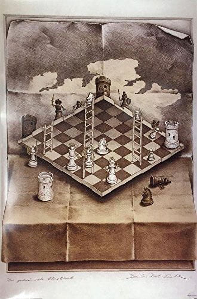 French Defense Chess Opening Print Chess Poster Chess 