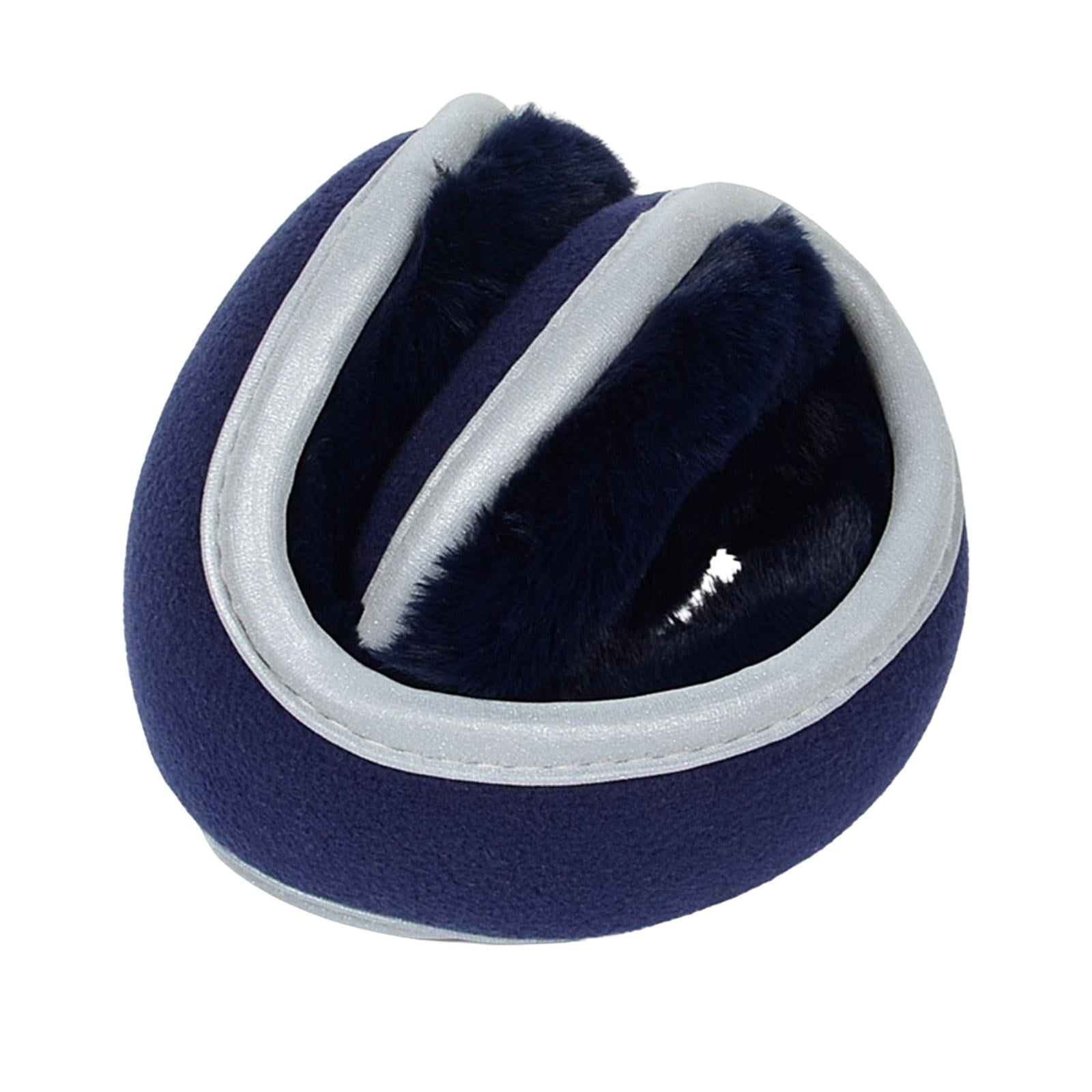 Folded Ear Warmers, Men Premium Fleece Winter Ear Muffs Earmuffs for
