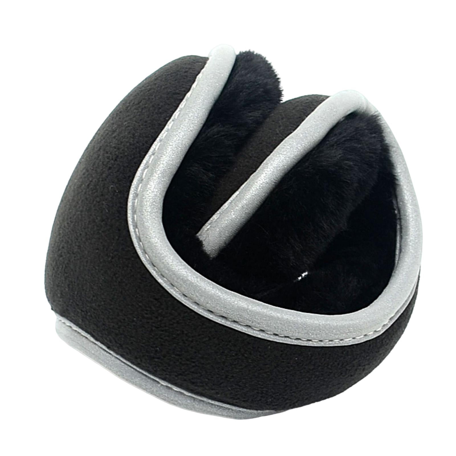 Folded Ear Warmers, Men Premium Fleece Winter Ear Muffs Earmuffs for