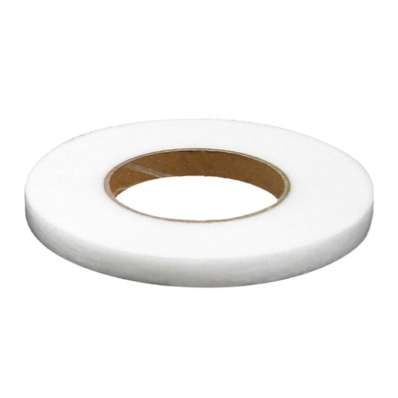 Folded Edge Tape for Clothing, No Ironing No Sewing, Double Fabric Adhesive, 70 Yards 1 Roll, No Sew Hem Tape Durable Fabric Folding Tape, Easy To Peel, for DIY Skirts Jeans Repair(White,2560x0.4")