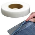 thumbnail image 1 of Folded Edge Tape No Sew No Iron Hemming Tape For Pants Clothes Fabric Adhesive Washable Double Sided Sewing Tape 70 Yards Roll Quick Hem Fix(2.5Cm), 1 of 7
