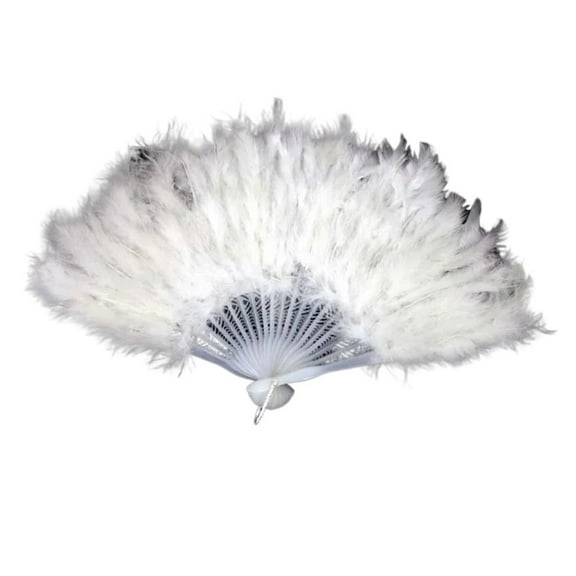 Folded Feather Fan Performance Party DIY Prop Home Crafts Gifts Dance Bride Wedding Home Halloween Decoration