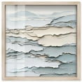 thumbnail image 1 of Folded Horizon Shadowbox Print Mint Abstract Art by Art Remedy, Blonde Frame, 20 x 20, 1 of 6