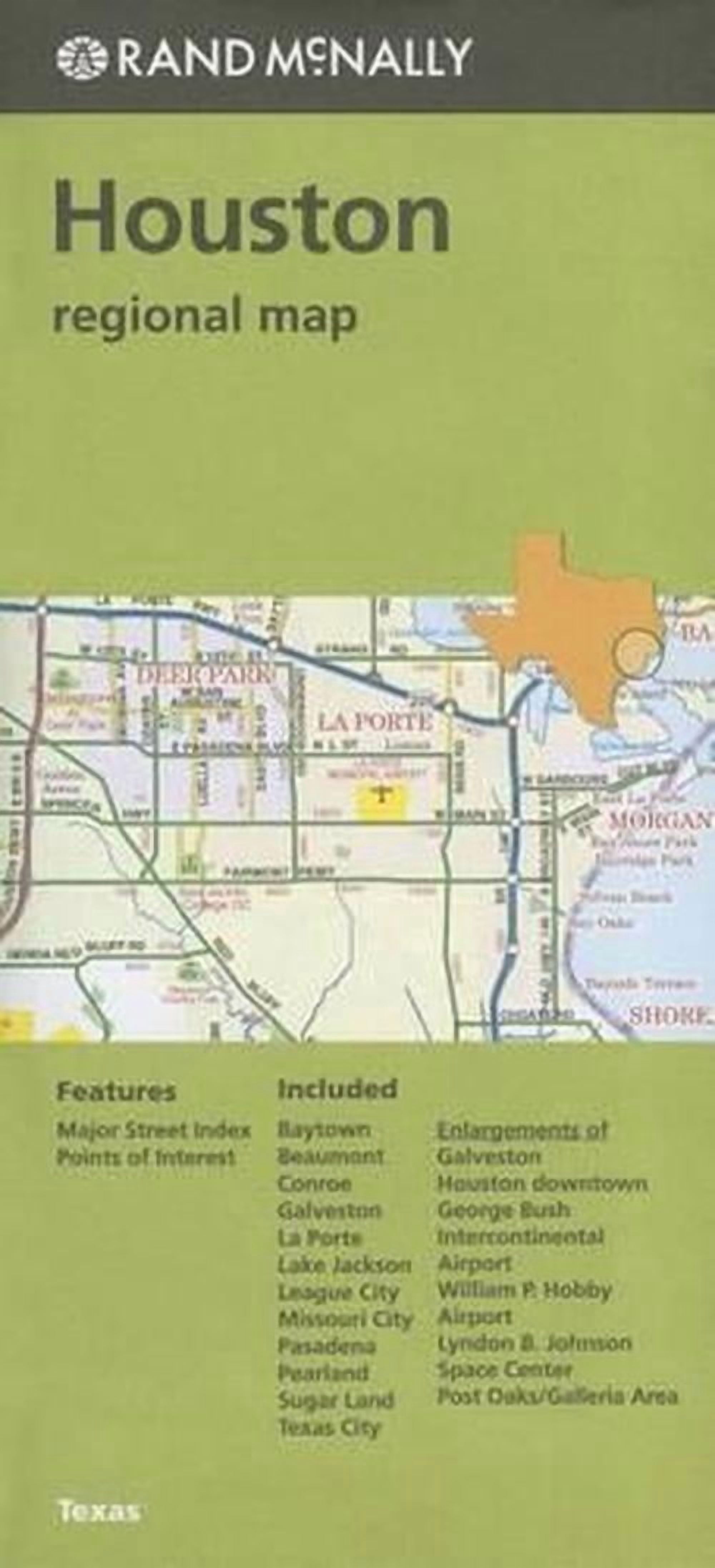 Folded Map Houston Tx Regional: 9780528007859 - Walmart.com