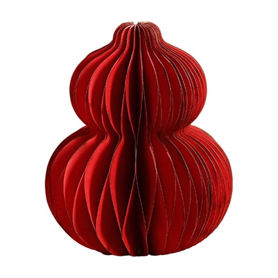 Folded Paper Decorations 2026 Chinese New Year Hanging Ornament - Spring Festival 3D Foldable Lunar Decor for Home Office Party Festival Wedding Garden Decoration, Multi-Design(Red,4.5x3.5")