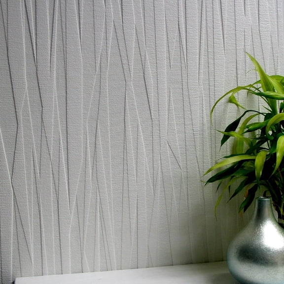 Folded Paper Textured Vinyl Wallpaper, Paintable
