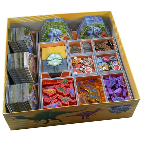 Folded Space Board Game Organizer: Dinosaur World (Colour Insert)
