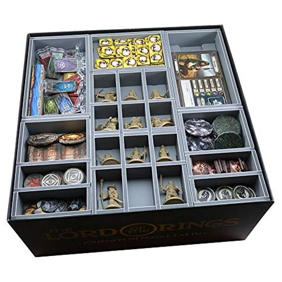 Folded Space Journeys in Middle Earth and Expansions Board Game Box Inserts
