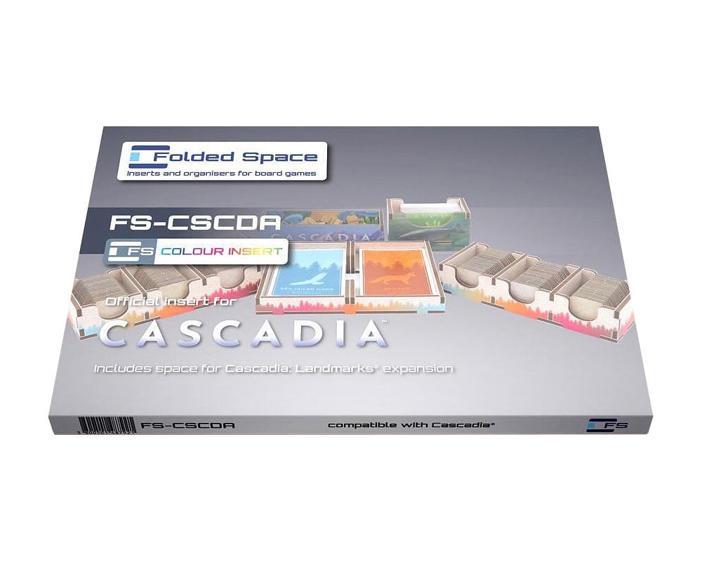 Folded Space: Cascadia Board Game Organizer (Colour Insert)