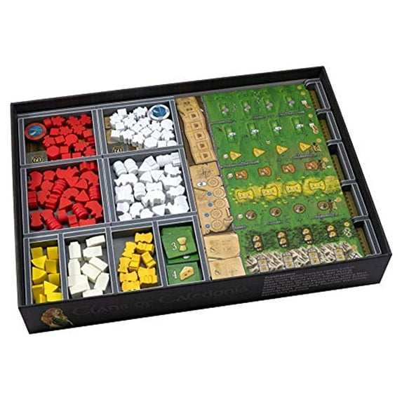 Folded Space Clans of Caledonia Revised Edition Board Game Box Inserts