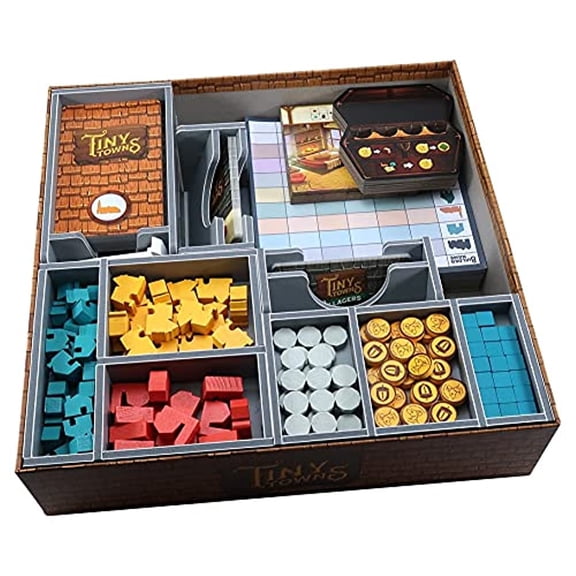 Folded Space Tiny Towns and Expansions Board Game Box Inserts
