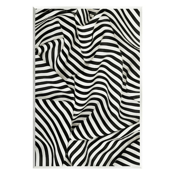 Folded Striped Drapery Pattern Abstract Graphic Art Unframed Art Print Wall Art
