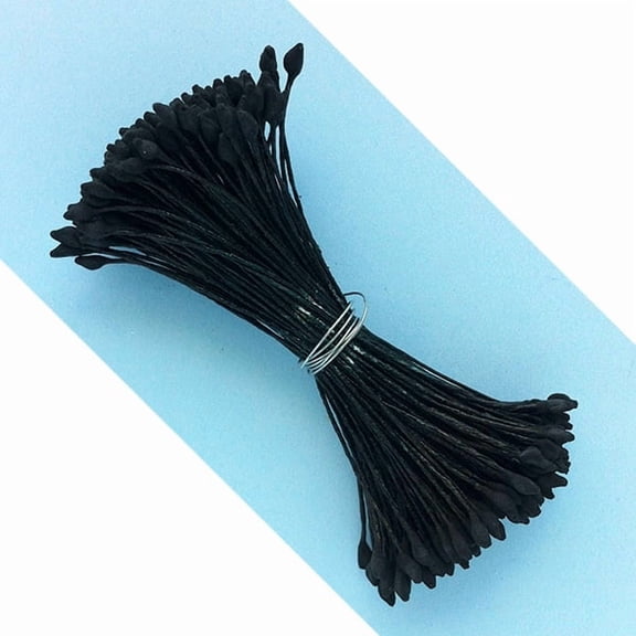 Folded Tip Flower Stamens (Small Black)