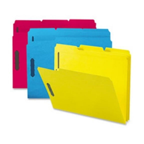Folder- 2 Fasteners- .33 AST Tab Cut- Letter- Red