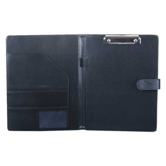 Folder File Folder, Padfolio with Clipboard, Faux Leather Portfolio Folder Binder, Legal Pad Holder for Letter Size Notepad, Resume, Writing Pad, Ideal Organizer for Business Office Conference