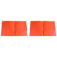 thumbnail image 1 of Folder with Sleeves Manilla Folders Document Folder Plastic Folders Middle Decorative File Folders File Folders Heavy Duty Folders File Folders Manila 2 Pocket Folders 11.5"X9.5"Orange Folders, 1 of 9
