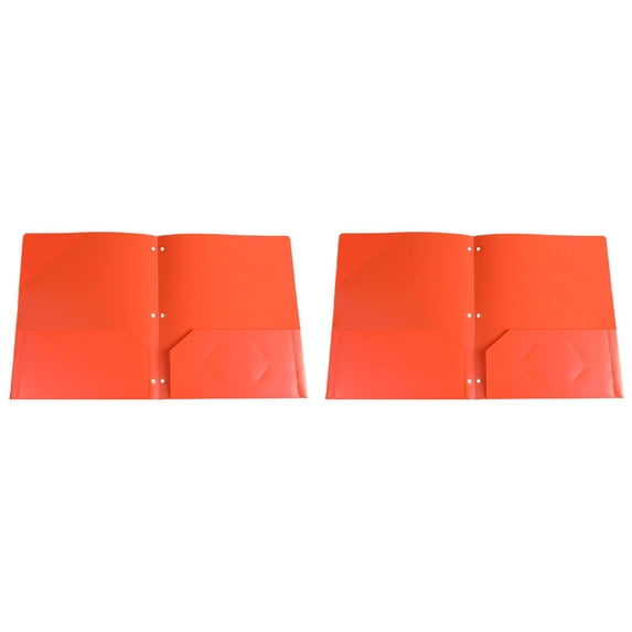 Folder with Sleeves Manilla Folders Document Folder Plastic Folders Middle Decorative File Folders File Folders Heavy Duty Folders File Folders Manila 2 Pocket Folders 11.5"X9.5"Orange Folders