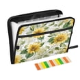 thumbnail image 1 of Folder Waterproof A4 Size File Folder Home Work Office Categorized Storage File Manager 13 Individual Pockets Soft Sunflowers and Green Leaves, 1 of 7