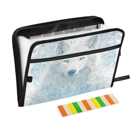Folder Waterproof A4 Size File Folder Home Work Office Categorized Storage File Manager 13 Individual Pockets The Proud White Wolf