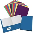 thumbnail image 1 of Folders, Folders with Pockets, 2 Pocket Folders, Folders with Pockets Bulk, Holds 100 Sheets 50 per Pocket, Assorted Colors, Office Or School 50, 1 of 6