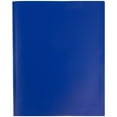 thumbnail image 1 of Folders with Pockets and Prongs,Colored File Folder With Brads,9.5" x 11.5" Plastic Two-Pocket Folders with 3 Fasteners Suitable for Documents and Papers,Office & Home Use(Blue), 1 of 9