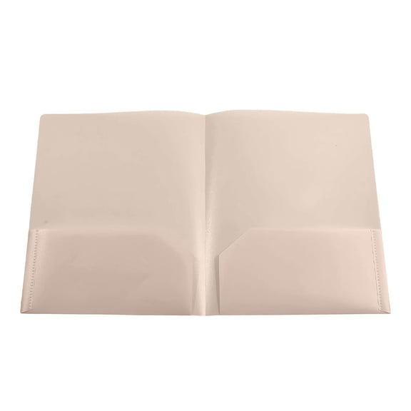 Folders with 2 Pockets, Colored Plastic File School Folder Letter Size, Heavy Duty Poly Portfolio Folder with Two-Pockets for Office