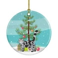 thumbnail image 1 of Foldex Exotic Fold #1 Cat Merry Christmas Ceramic Ornament 2.8 in x 2.8 in, 1 of 3