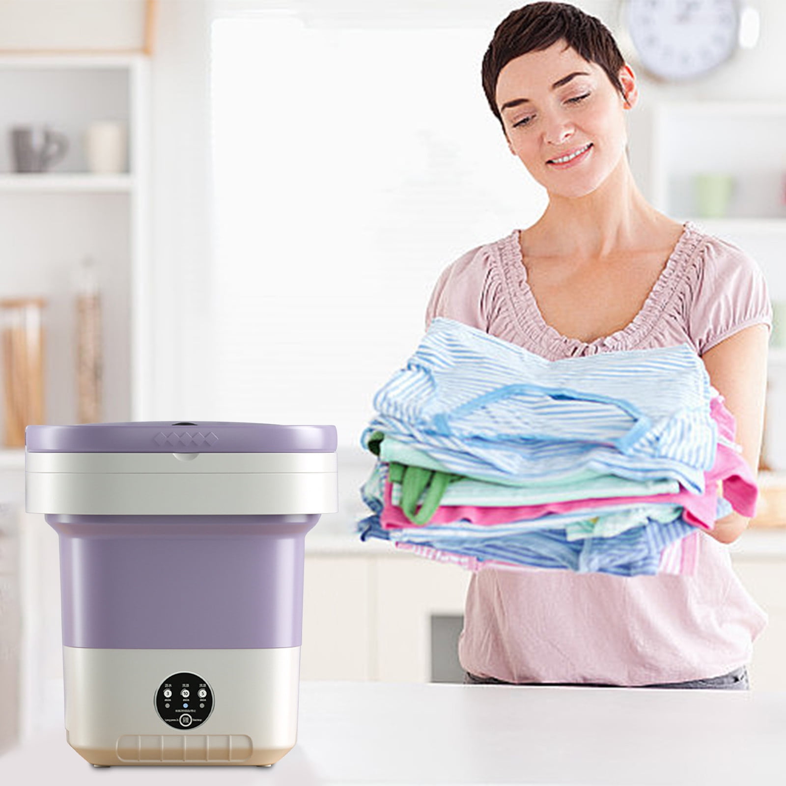 Folding 12L Washing Machine With Integrated Washing And Stripping ...