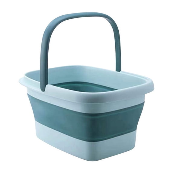 Folding 15L Foot Bath Bucket with Massage Rollers, Elevated Leg Soak Basin to Knee Height, Insulated Hot Water Foot Soaker for Relaxation