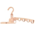 thumbnail image 1 of Folding 5-hole Clothes Drying Rack 360° Rotary Hook GXJ Travel Hanger B7O2, 1 of 1