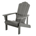 thumbnail image 1 of Folding Adirondack Chair,Weather Resistant & Durable Garden Adirondack Chair,Wood Outdoor Fire Pit Lounge Chair for Patio Deck Yard Lawn and Garden Seating,Easy Assembl,Gray, 1 of 5