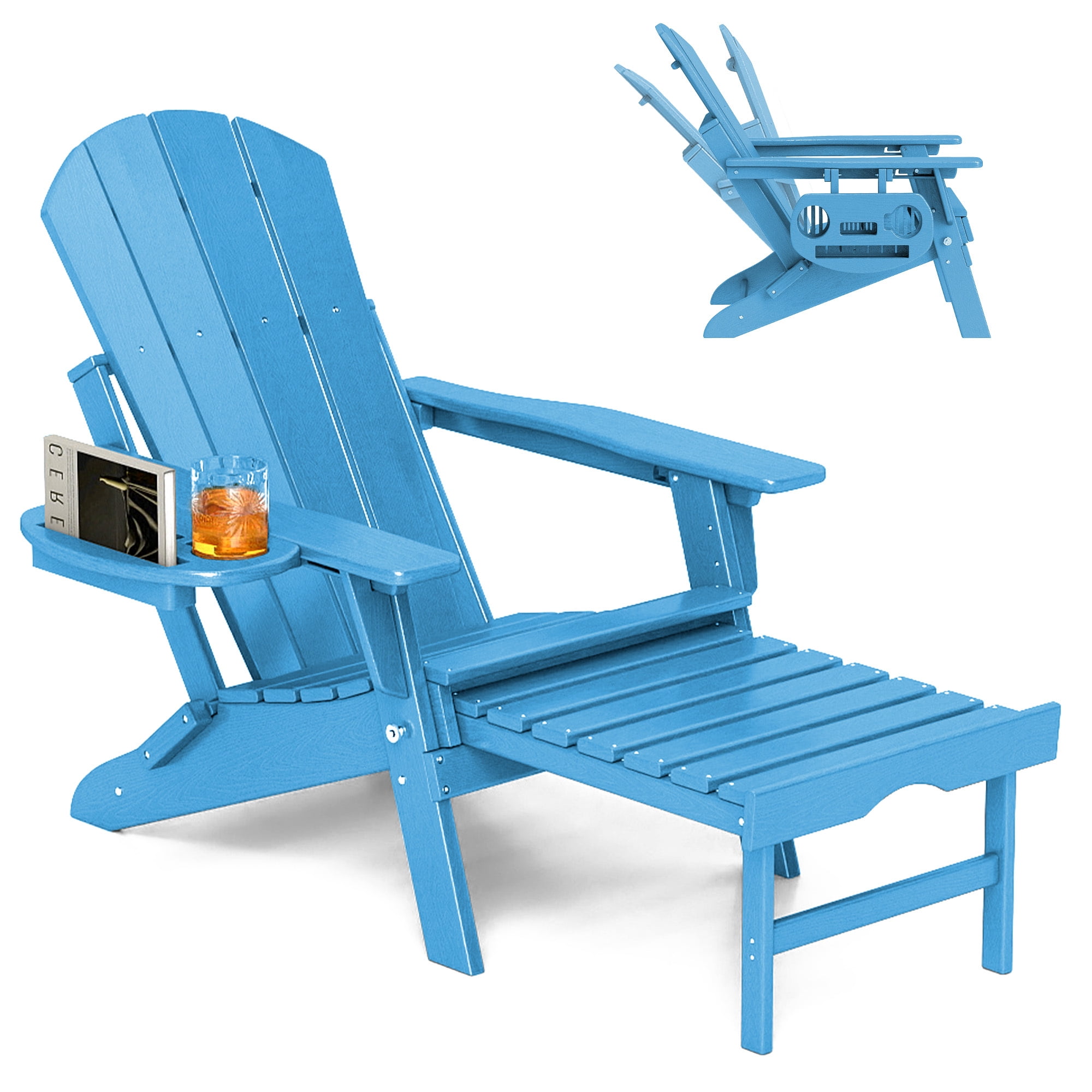 Polywood Adirondack Chairs Set Of 2 Cubilan Classic White