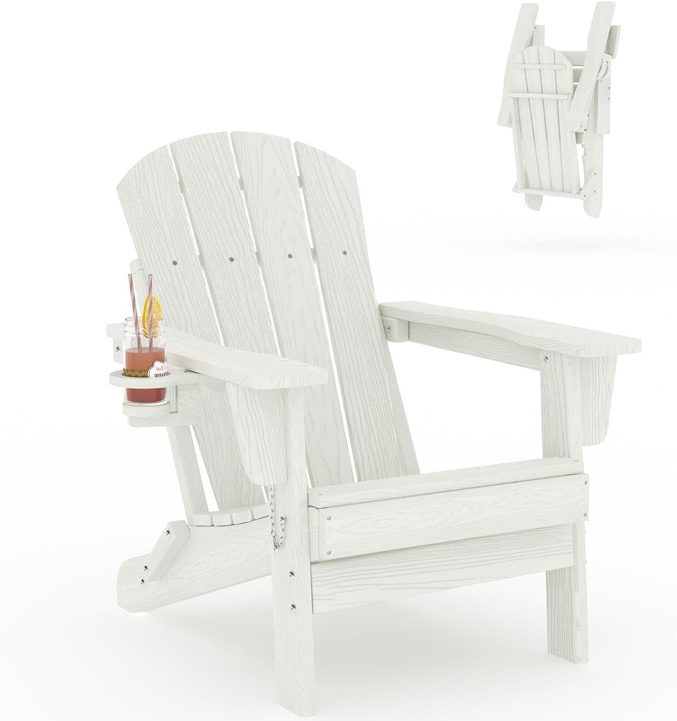 GOGRANT Adirondack Chairs, White