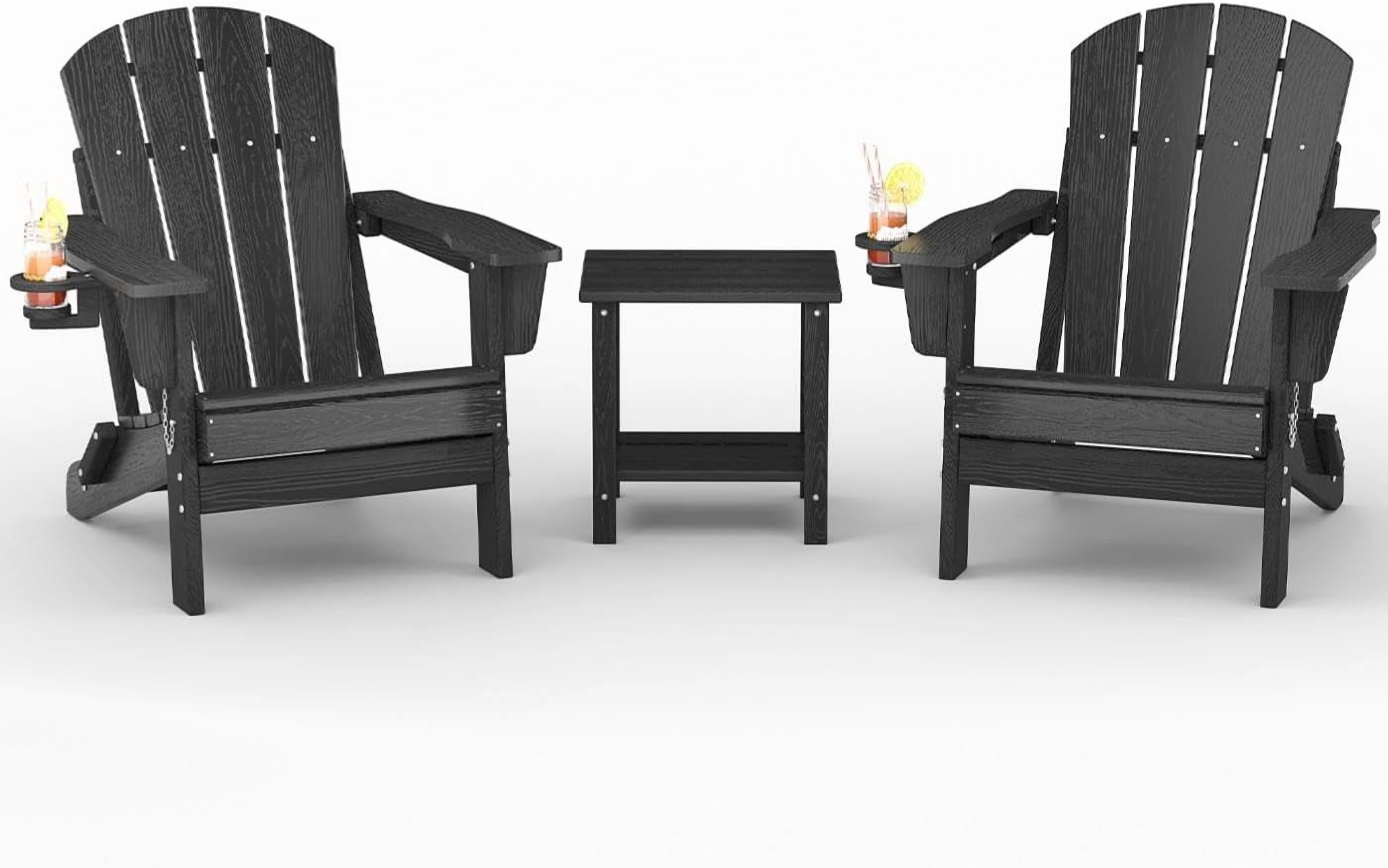 GOGRANT Adirondack Chairs, Black