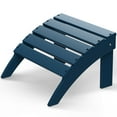 thumbnail image 1 of Folding Adirondack Ottoman HDPE Outdoor Adirondack Chair Footrest for Outside Indoor,19.7in W,Blue, 1 of 8