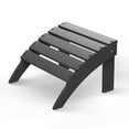 thumbnail image 1 of Folding Adirondack Ottoman HDPE Outdoor Adirondack Chair Footrest for Outside Indoor,19.7in W,Grey, 1 of 7