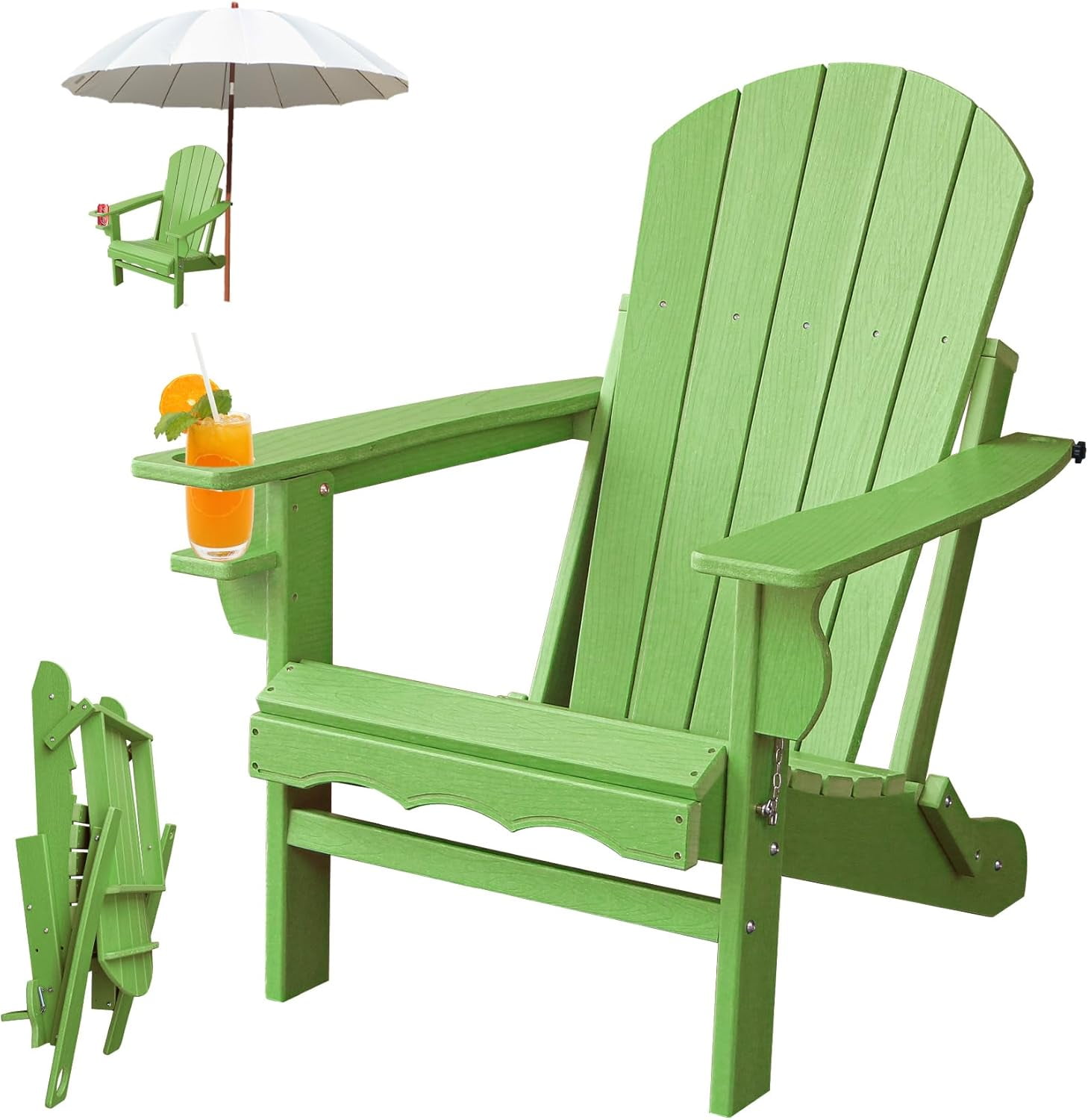Folding Adirondack Outdoor Chairs Plastic Adirondack Patio Chair with