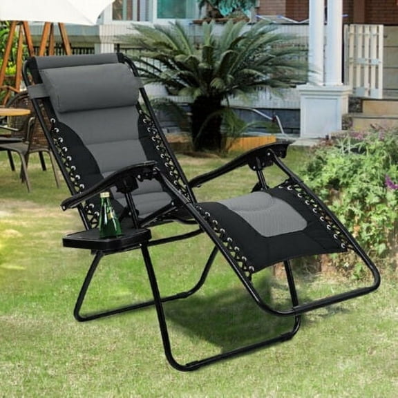 Folding Adjustable Outdoor Zero Gravity Patio Pool Recliner Chair