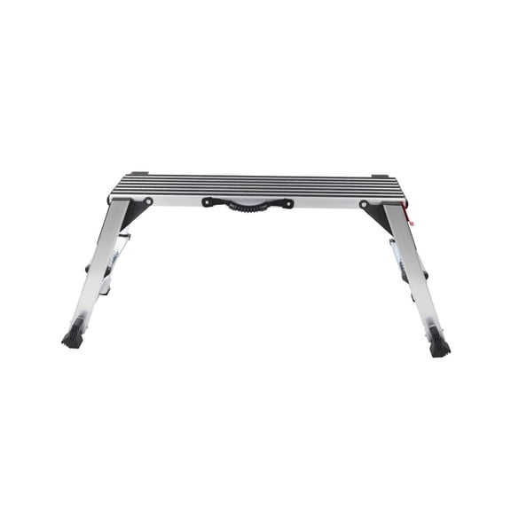 Folding Aluminum Work Platform Drywall Stool Ladder, 660 lbs Load Capacity, Non-Slip Feet, for Car Washing, Cleaning, Painting, and Maintenance