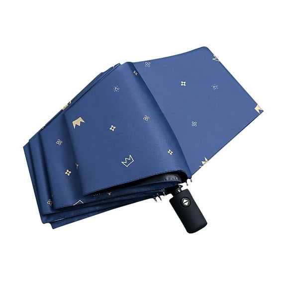 Folding Automatic Umbrella For Men Women And Students Cute Design Sunshade Anti-Ultraviolet Rain Sunny Dual-Use Sturdy Frame Lightweight Compact Easy To Carry
