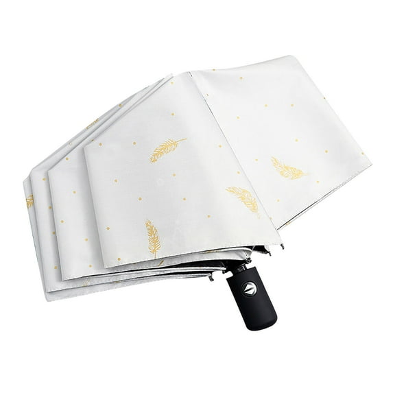 Folding Automatic Umbrella For Men Women Students Cute Style Sunshade Anti-Ultraviolet Rain And Sunny Dual-Use Umbrella, Sturdy Frame With Wind-Resistant Mechanism, Compact