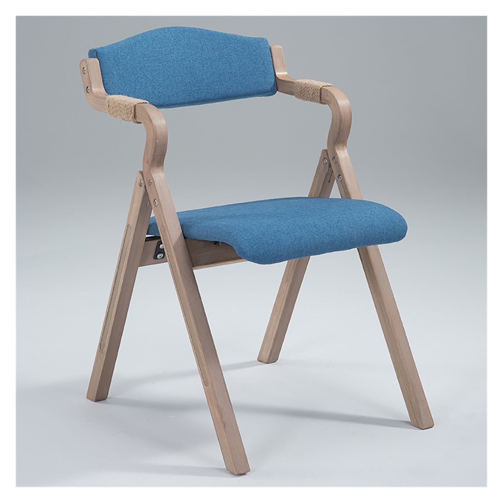 Folding Back Rest Chair,Solid Wooden Padded Folding Chair,Multi ...