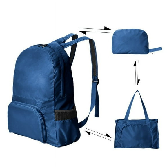 Folding Backpack Ultralight Backpack Men and Women Lightweight (Blue)