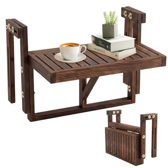 Folding Balcony Hanging Table – Adjustable Height & Width, Balcony ...