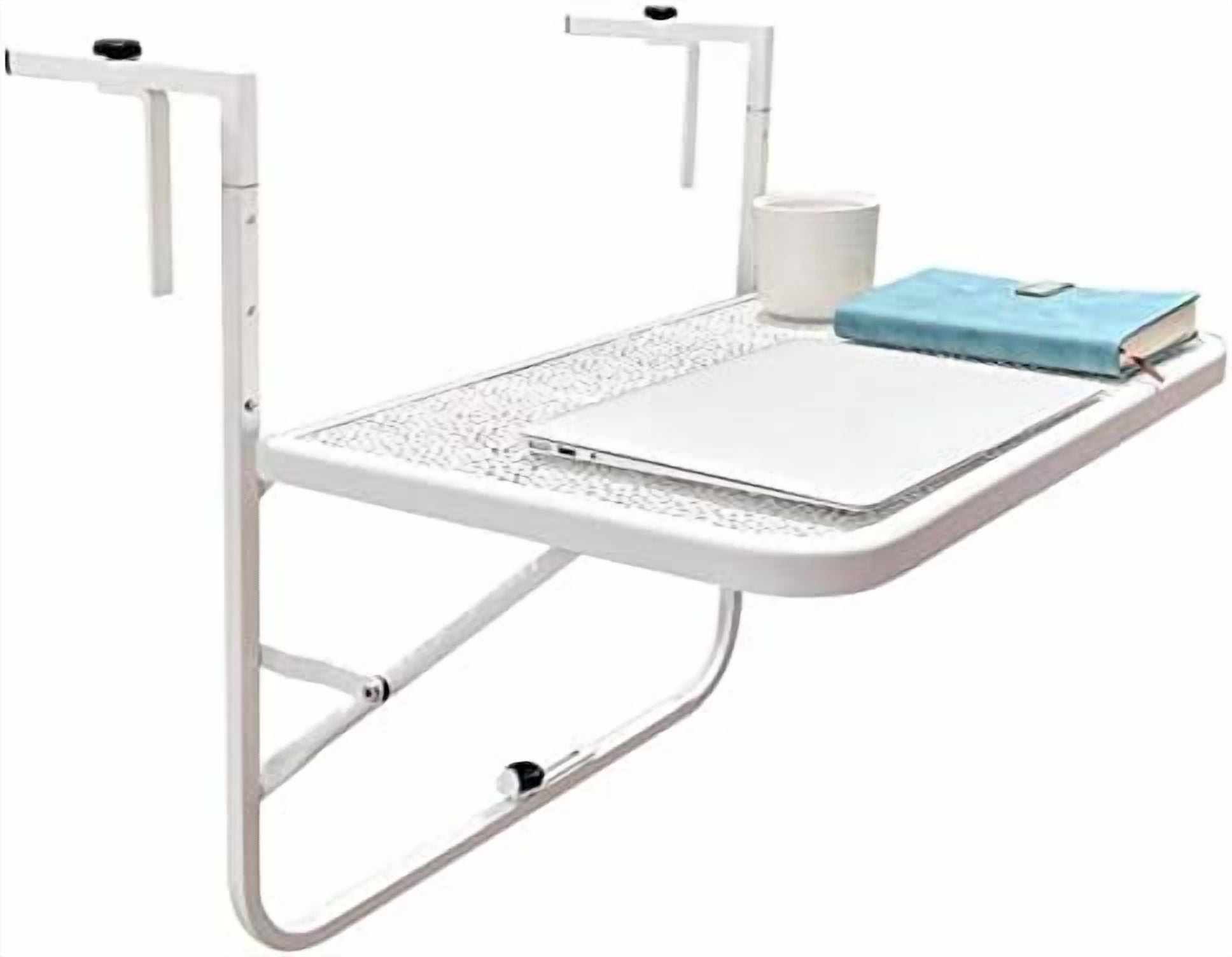 Folding Balcony Hanging Table Outdoor Folding Railing Table, 3 Height ...